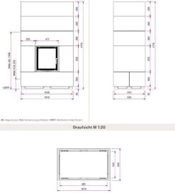 Kaminbausatz Camina S7 TV Hoch | Tunnelkamin | Gerade Scheibe -Default Template 070701011 speicherbeton45cm tuerbreitetueranschlag links tuergriff rechts 2jpg 3 7555