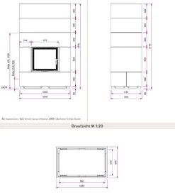 Kaminbausatz Camina S7 TV Hoch | Tunnelkamin | Gerade Scheibe -Default Template 070701011 speicherbeton55cm tuerbreitetueranschlag links tuergriff rechts 2jpg 4 9961