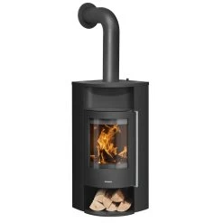 Kaminofen ORANIER Polar Neo Eck -Default Template 5486 11 Polar Neo Eck StahlSchwarz Holzfach offen F nL 4 102225