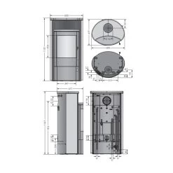 Kaminofen ORANIER Pori Aqua | Wasserführend -Default Template Kaminofen ORANIER Pori Aqua Wasserfuehrend 011402004 4 121566