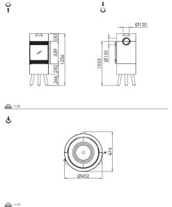 Kaminofen Spartherm Passo XS Tripod -Default Template Kaminofen Spartherm Passo XS tripod 010101032 5 115546