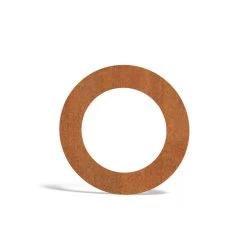 Wandrosette FORNO Für Ofenrohre | Aus Cortenstahl