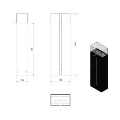 Ethanol-Kamin Kratki ROMEO -Default Template ethanol kamin kratki romeo abmessungenjpg 3 140292