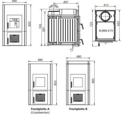 Kachelofeneinsatz LEDA Rubin K19 6 Kachelofeneinsatz LEDA Rubin K19 -Default Template kachelofeneinsatz leda rubin k19 abmessungen 3 48445