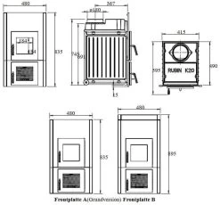 Kachelofeneinsatz LEDA Rubin K20 -Default Template kachelofeneinsatz leda rubin k20 abmessungenjpg 3 7661