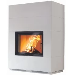 Kaminbausatz Camina S7 Kurz | Gerade Scheibe