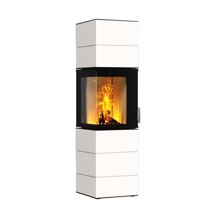 Kaminbausatz Neocube S10 Black & White | Eckkamin 1 Kaminbausatz Neocube S10 Black & White | Eckkamin