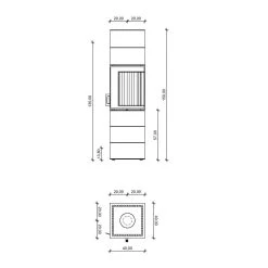Kaminbausatz Neocube S20 Black & White | Eckkamin -Default Template kaminbausatz neocube s20 black and white abmessungenjpg 3 146590