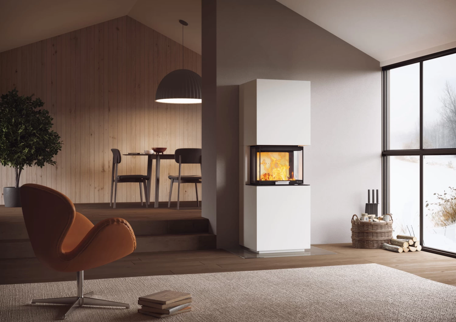 Kaminbausatz Nordpeis Capri | 3-Seiten-Kamin 3 Kaminbausatz Nordpeis Capri | 3-Seiten-Kamin – Bild 3