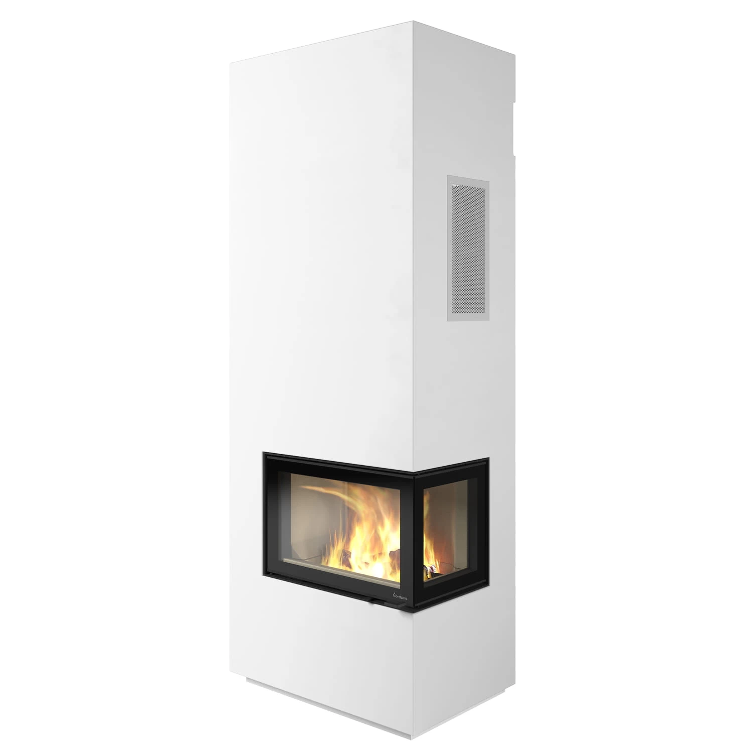 Kaminbausatz Nordpeis Davos A High | Mit Eckscheibe 1 Kaminbausatz Nordpeis Davos A High | Mit Eckscheibe