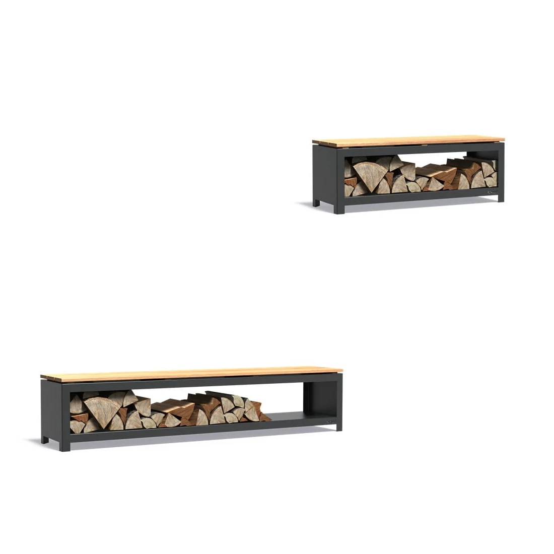 Kaminholzregal FORNO BHGH | Kaminholzbank | Für Den Innen- Und Außenbereich 1 Kaminholzregal FORNO BHGH | Kaminholzbank | Für Den Innen- Und Außenbereich