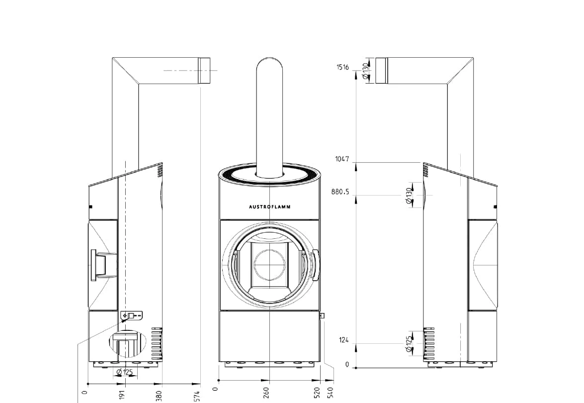 Kaminofen Austroflamm Clou Compact 2 Kaminofen Austroflamm Clou Compact – Bild 2