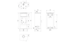 Kaminofen Kratki KOZA PROTON | Mit Warmhaltefach | Tür Selbstschließend -Default Template kaminofen kratki koza proton abmessungenjpg 4 143417