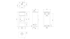 Kaminofen Kratki KOZA PROTON | Mit Warmhaltefach | Tür Selbstschließend -Default Template kaminofen kratki koza proton abmessungenjpg 4 143417 scaled