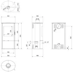 Kaminofen Kratki KOZA AB ROLLO -Default Template kaminofen kratki rollo abmessungenjpg 5 141055