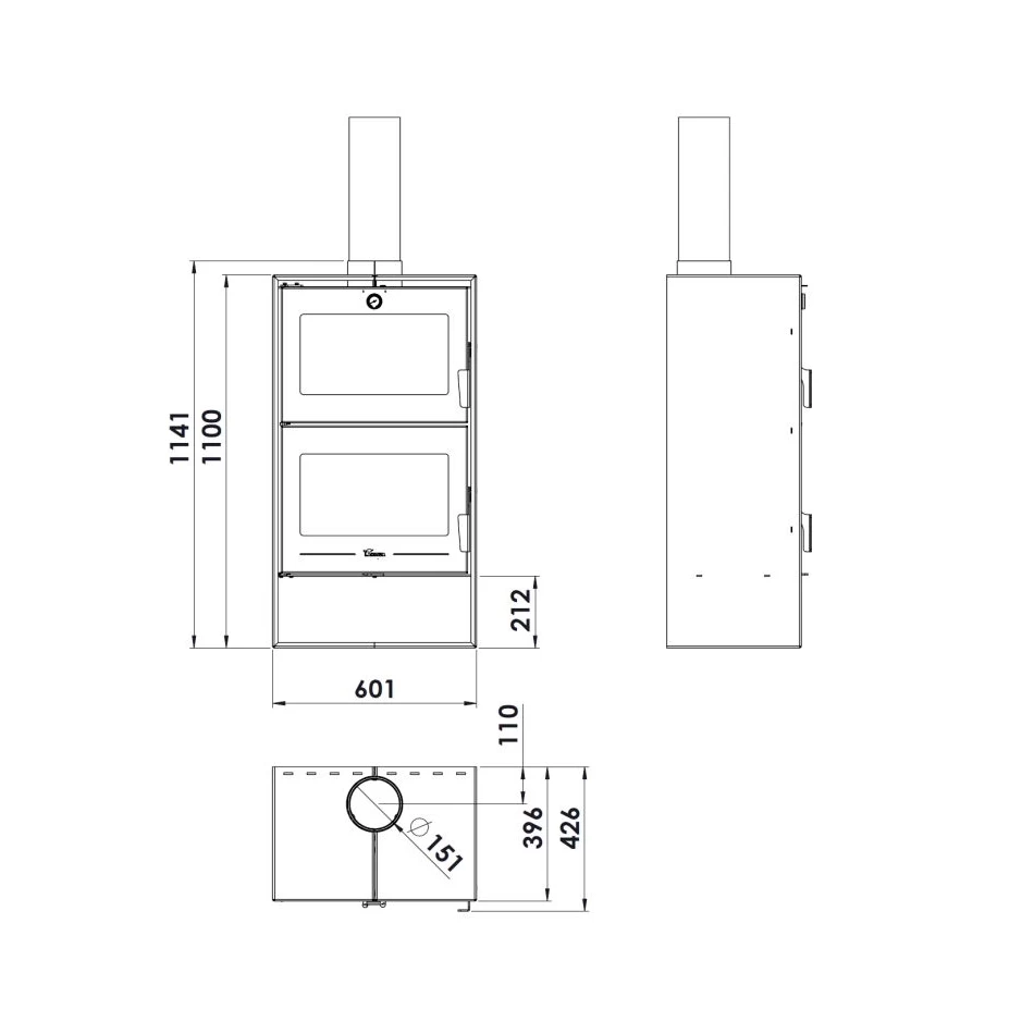 Kaminofen LACUNZA ALTEA | Mit Backfach 5 Kaminofen LACUNZA ALTEA | Mit Backfach – Bild 5