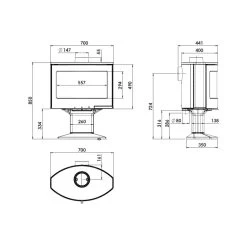 Kaminofen LACUNZA TARBES -Default Template kaminofen lacunza tarbes abmessungenjpg 3 135052