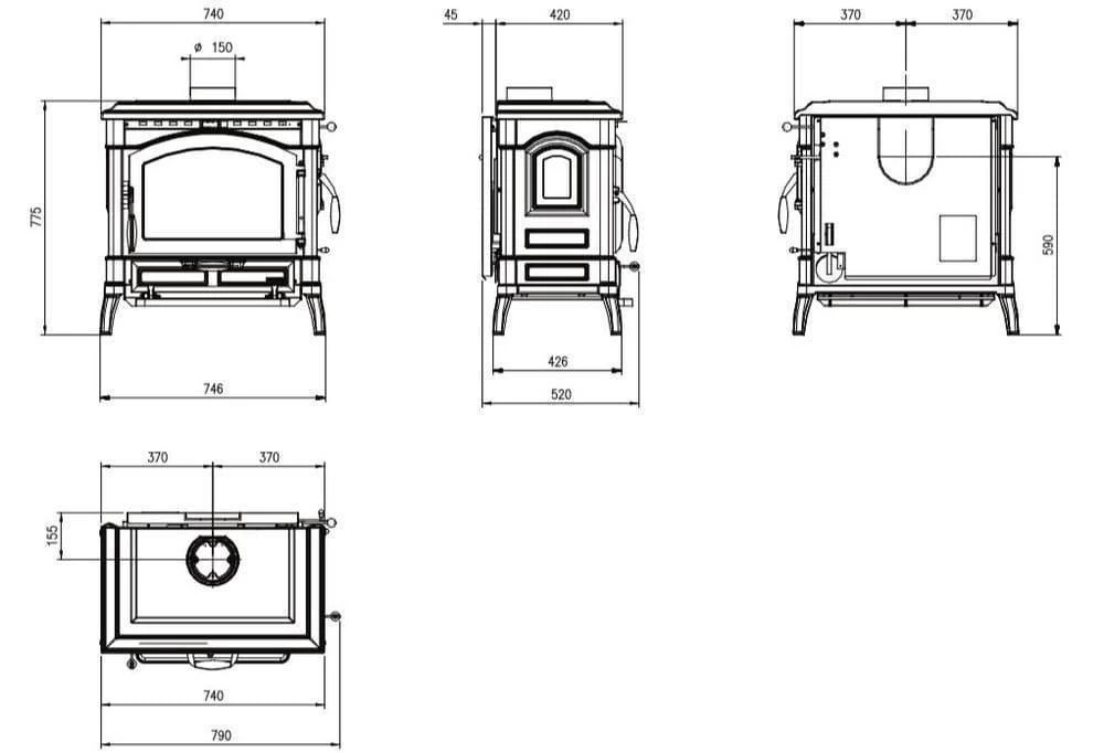 Kaminofen LA NORDICA Isotta Evo 2 Kaminofen LA NORDICA Isotta Evo – Bild 2