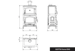 Kaminofen LA NORDICA Isotta Forno Evo | Mit Backfach -Default Template kaminofen lanordica isotta evo forno abmessungen 5 37920