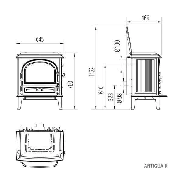 Kaminofen LEDA ANTIGUA K 2 Kaminofen LEDA ANTIGUA K – Bild 2
