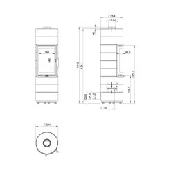Kaminofen LEDA PEPPA Tec -Default Template kaminofen leda peppa tec abmessungen 3 37728