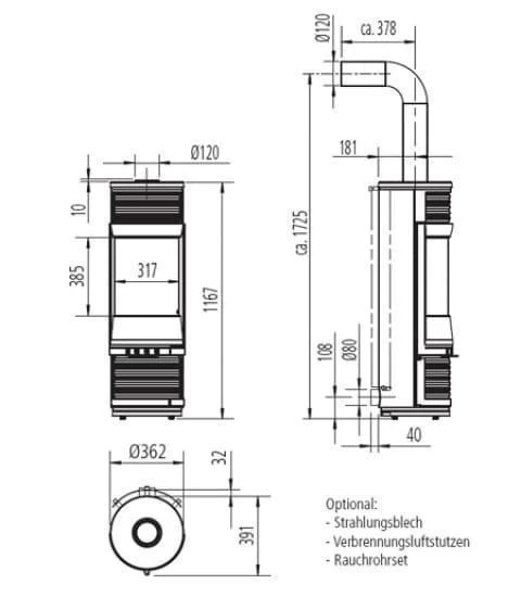 Kaminofen LEDA UNICA 2 Kaminofen LEDA UNICA – Bild 2