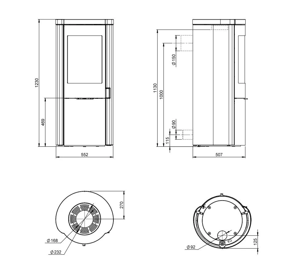 Kaminofen Nordpeis Origo Colorado 2 Kaminofen Nordpeis Origo Colorado – Bild 2
