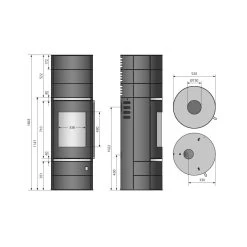 Kaminofen ORANIER Ostro (W+) -Default Template kaminofen oranier ostro w abmessungen 4 108756