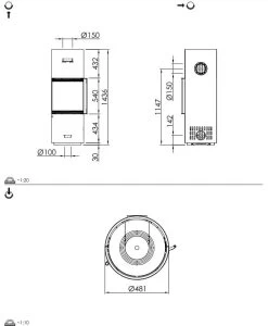 Kaminofen Spartherm Passo S -Default Template kaminofen spartherm passo s abmessungenjpg 5 136011
