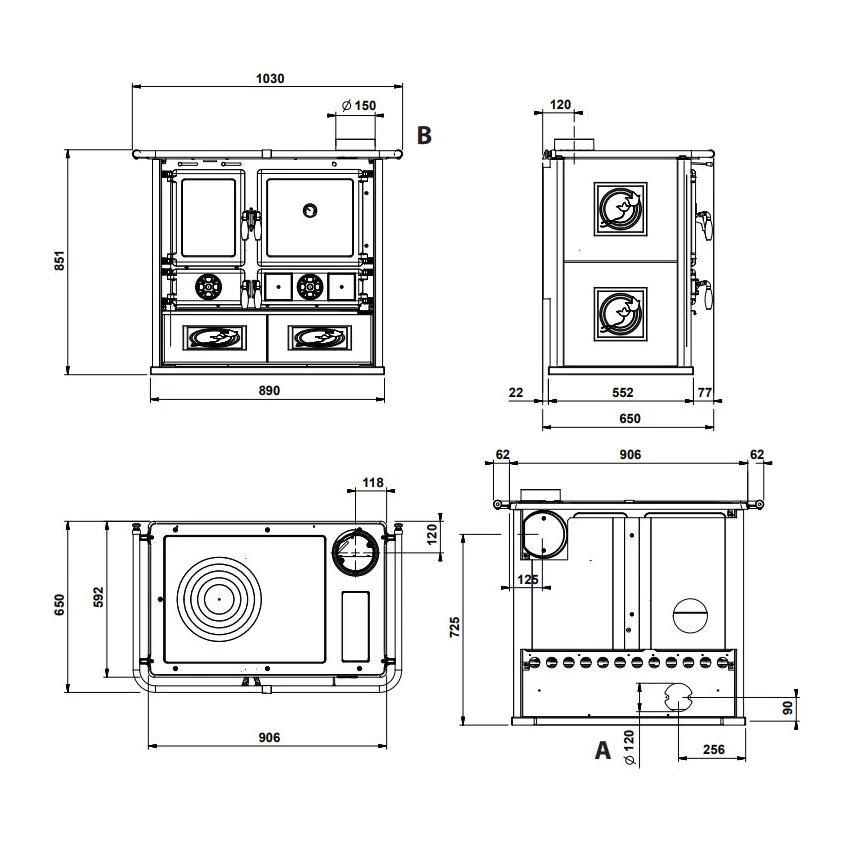 Küchenofen LA NORDICA Rosa 5.0 4 Küchenofen LA NORDICA Rosa 5.0 – Bild 4