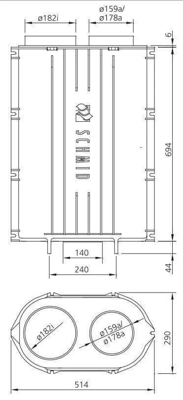 Nachheizkasten Schmid NHK G 73 | Guss | Mit Schamotteauskleidung 4 Nachheizkasten Schmid NHK G 73 | Guss | Mit Schamotteauskleidung – Bild 4