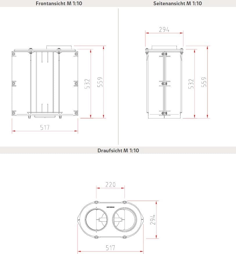 Nachheizkasten Schmid NHK G 50 | Guss | Mit Schamotteauskleidung 4 Nachheizkasten Schmid NHK G 50 | Guss | Mit Schamotteauskleidung – Bild 4