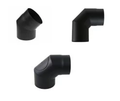 Ofenrohr Ø 120 Mm | Schwarz | Rohrwinkel